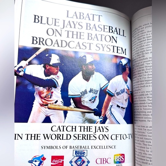 ⚾️ Vintage Pristine 1993 Blue Jays Official Souvenir World Series Scorebook ⚾️ - Picture 8 of 15